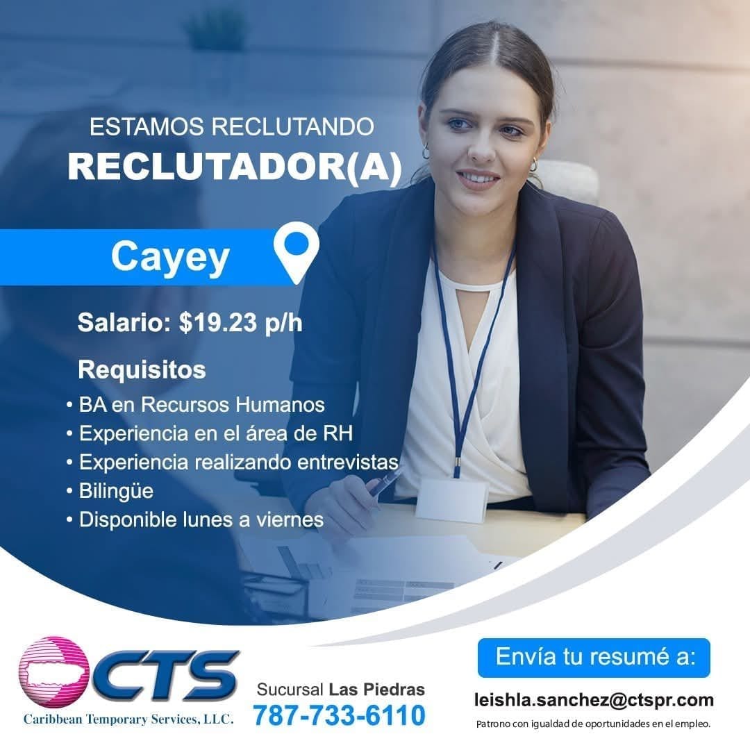 Flyer del anuncio, subido por el patrono