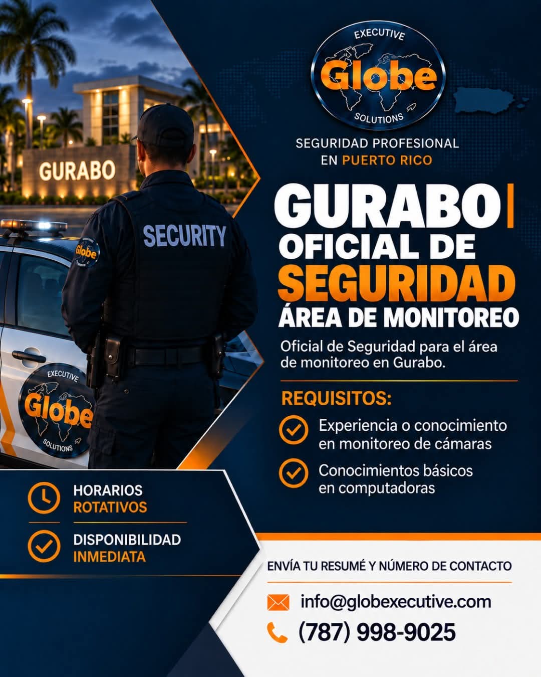 Flyer del anuncio, subido por el patrono