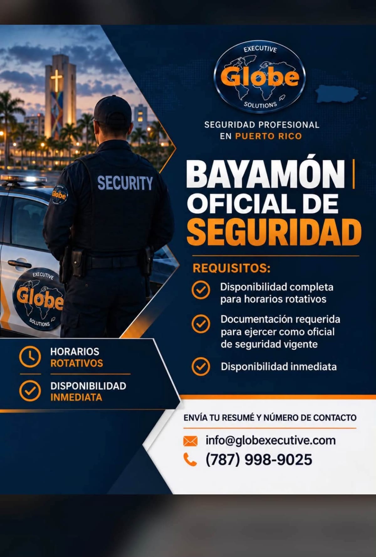 Flyer del anuncio, subido por el patrono
