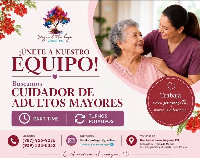 Flyer del anuncio, subido por el patrono
