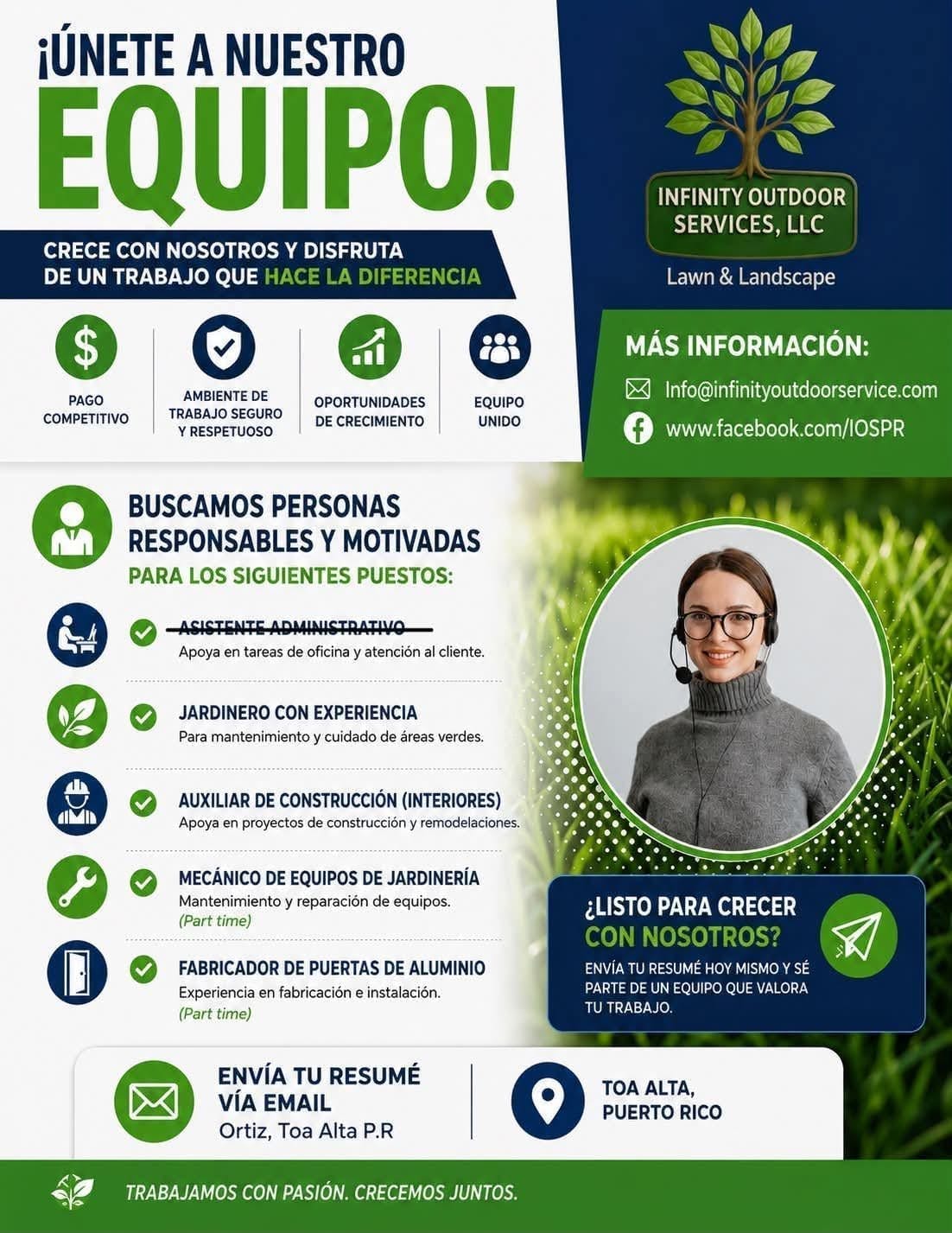 Flyer del anuncio, subido por el patrono