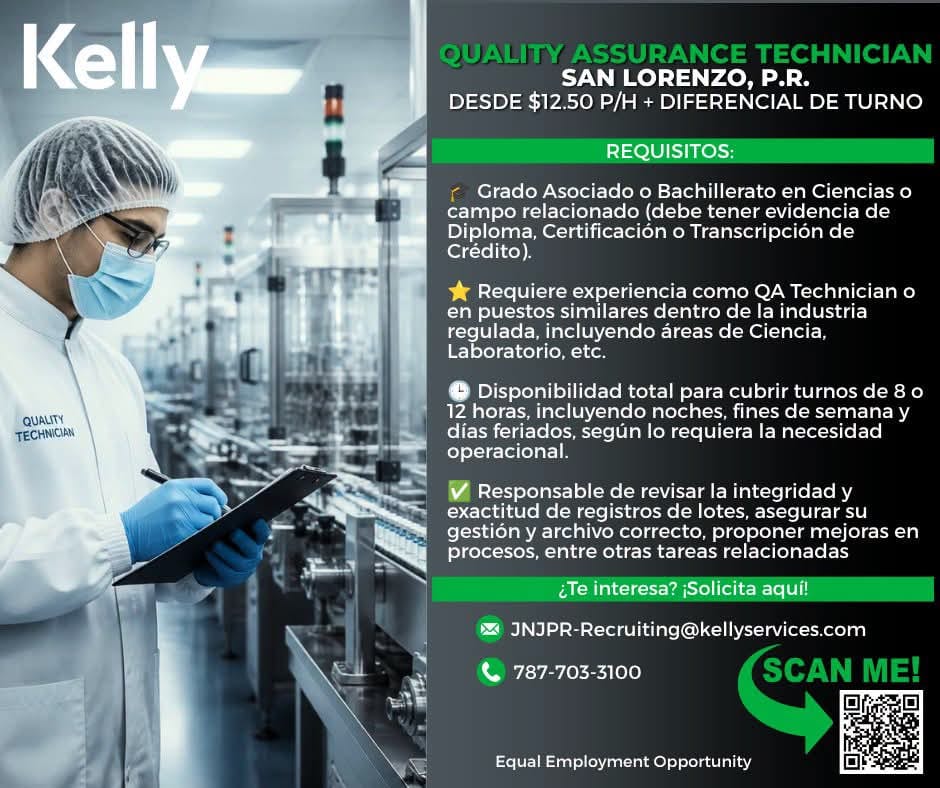 Flyer del anuncio, subido por el patrono