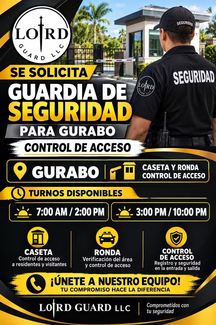 Flyer del anuncio, subido por el patrono