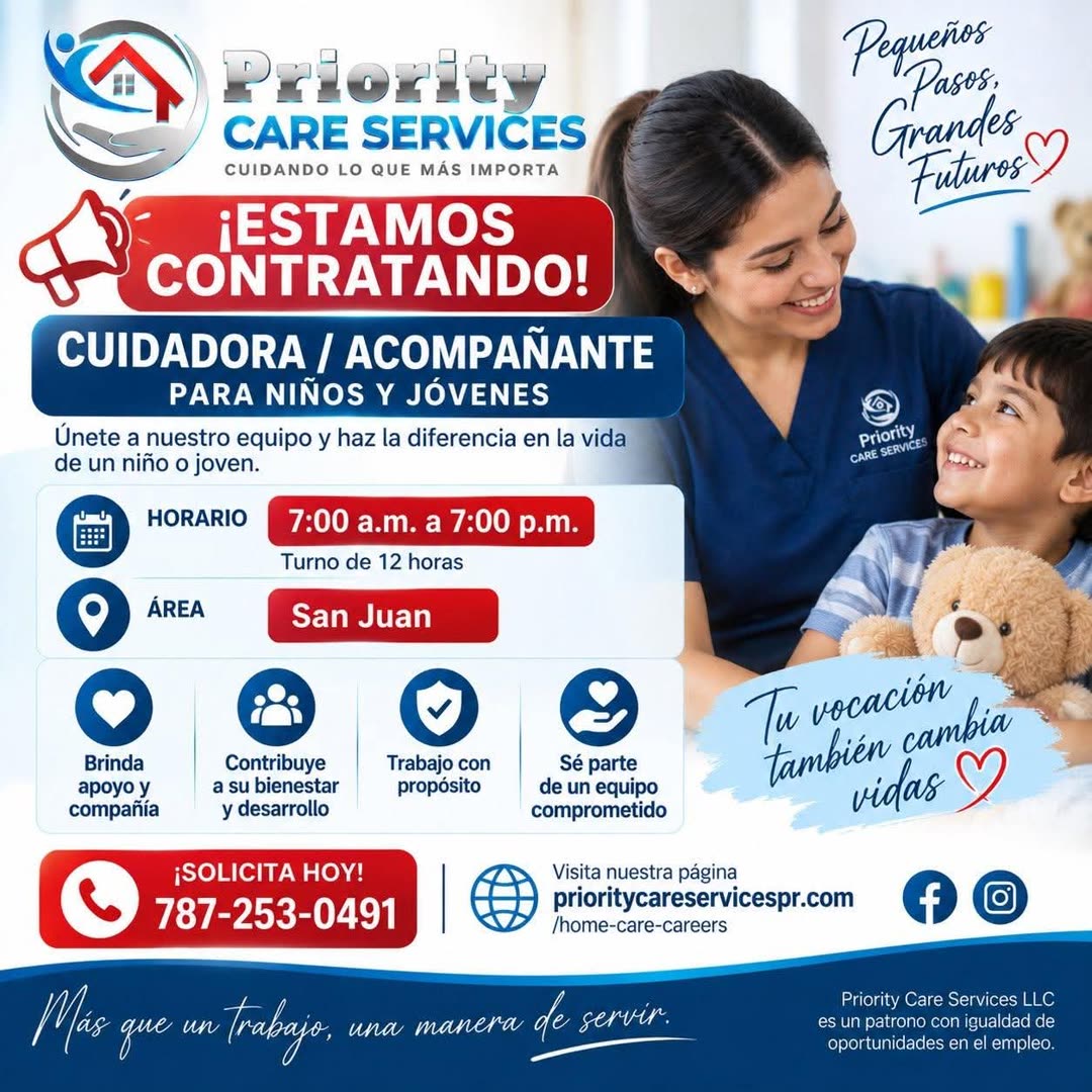 Flyer del anuncio, subido por el patrono