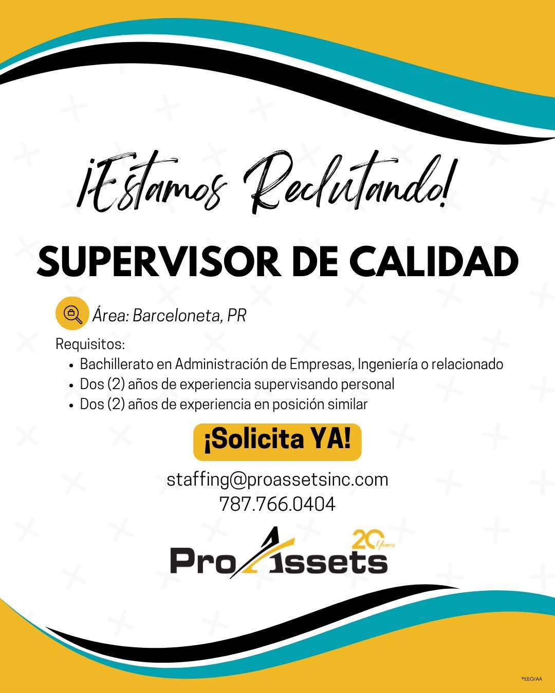 Flyer del anuncio, subido por el patrono