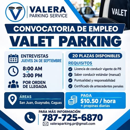 Flyer del anuncio, subido por el patrono
