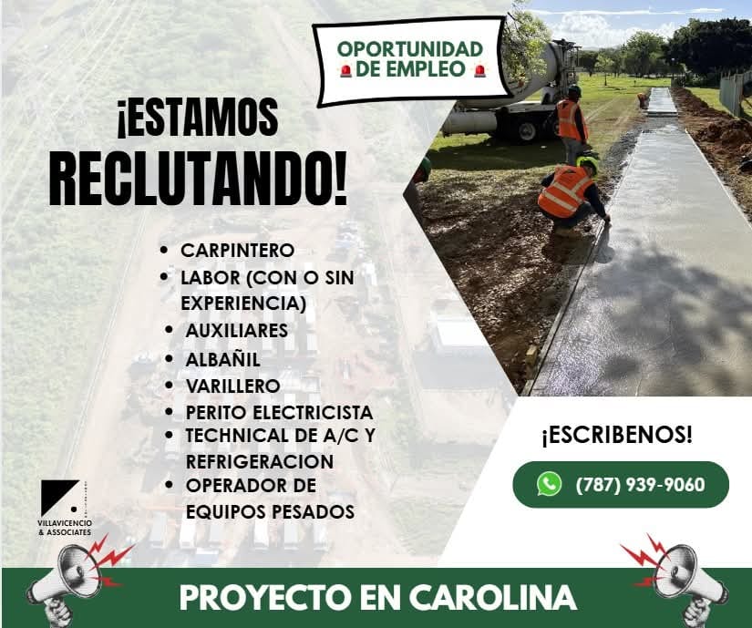 Flyer del anuncio, subido por el patrono