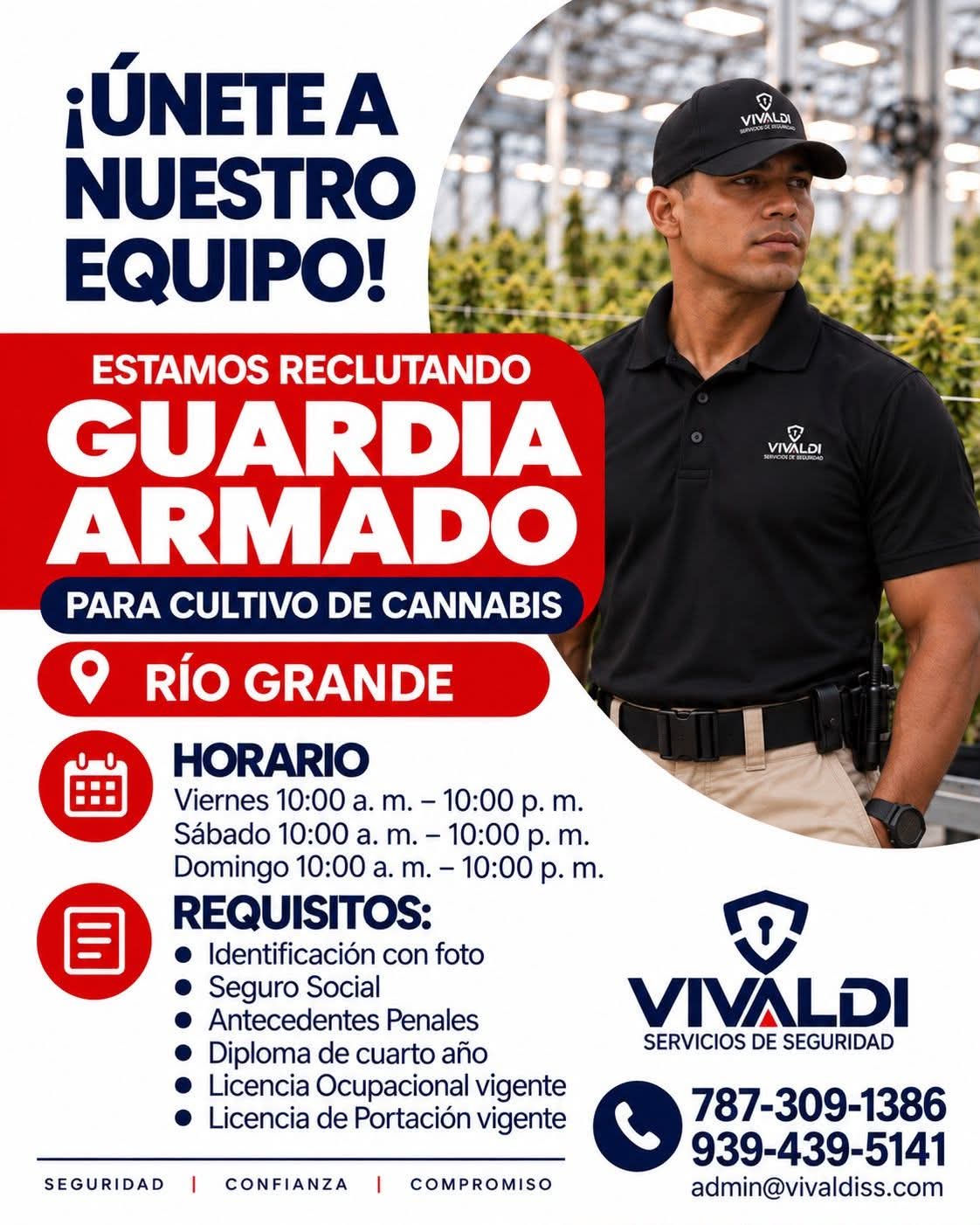 Flyer del anuncio, subido por el patrono